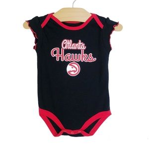 Atlanta Hawks NBA Ruffle Sleeve Onesie Bodysuit Size 3-6 Months